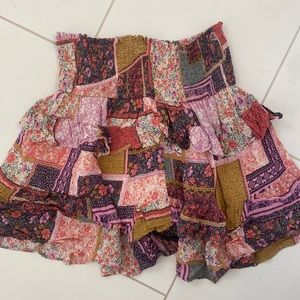 Nordstrom print mini skirt